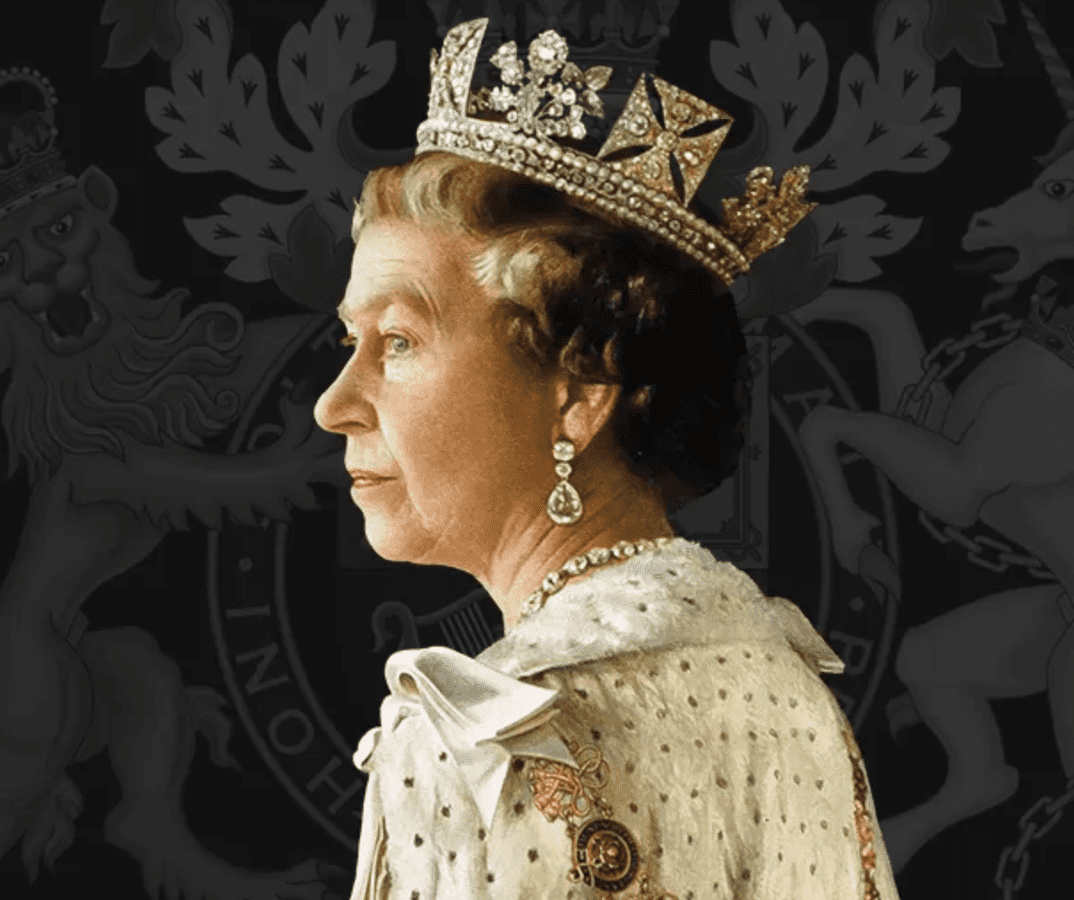 The death of Queen Elizabeth II is announced by Buckingham Palace in 9th September 2022