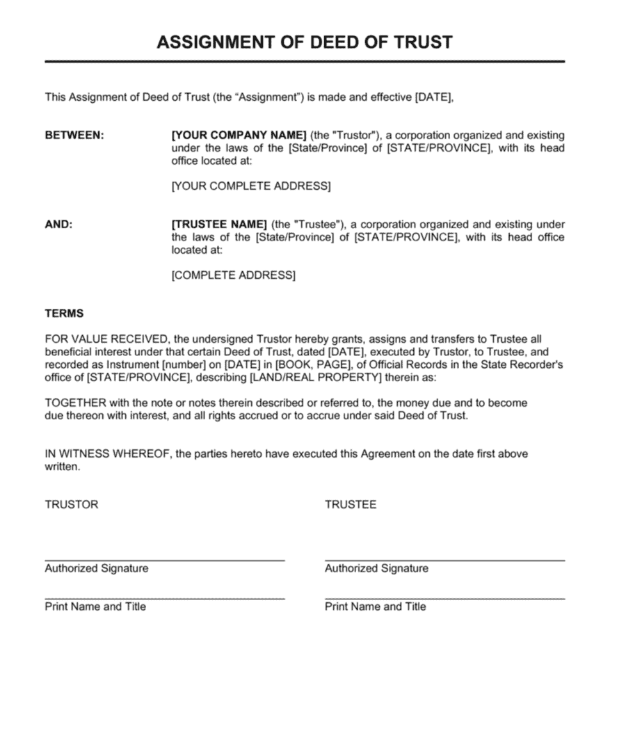 How To Register A Trust Deed